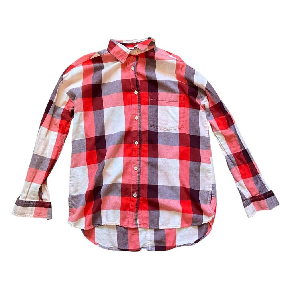 Old Navy Multicolor Checked Boyfriend Shirt: Y2K, Modern